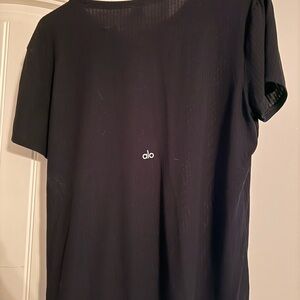 ALO Yoga Black Short Sleeve Tee